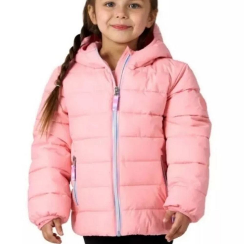NWT Gerry Kids' Jersey Lined Bubble Jacket PINK /Cupcake Girls Sz 2T Puffer Coat